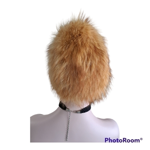 Fur hat winter tan color - Picture 8 of 10